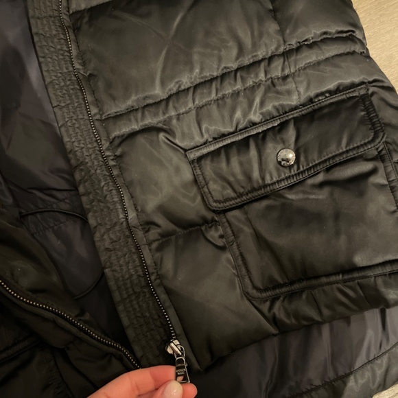 Andrew Marc winter goose down puffer with double fur hood and collar - Picture 5 of 7